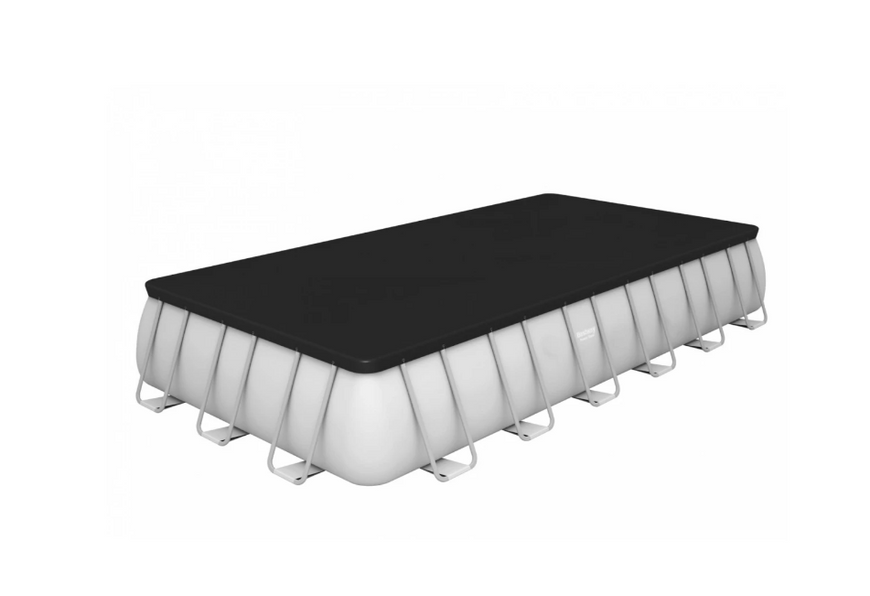Каркасний басейн Bestway Power Steel Frame 732 х 366 х 132 см зі сходами  56475 фото