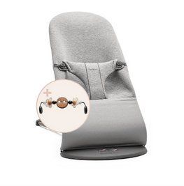 Шезлонг BabyBjorn Bliss 3D Jerse (rama Dark Grey) + Toy Googly Eyes Black & White 2326107967 фото
