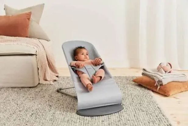 Шезлонг BabyBjorn Bliss 3D Jerse (rama Dark Grey) + Toy Googly Eyes Black & White 2326107967 фото