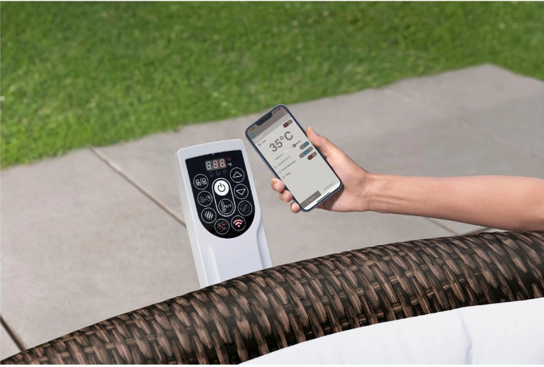 Надувний джакузі СПА Bestway Lay-Z-Spa Bali Smart 216 х 71 см 7 місць 6001P фото