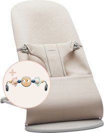 Шезлонг BabyBjorn Bliss 3D Jerse (rama Light Grey) + Toy Googly Eyes Pastels 2326269293 фото