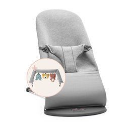 Шезлонг BabyBjorn Bliss 3D Jerse (rama Light Grey) + Toy Soft Friends 2326339226 фото