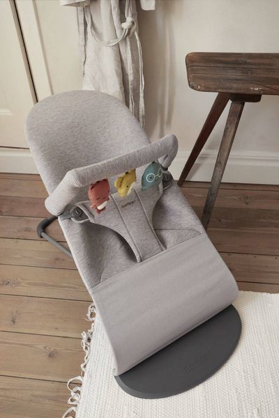 Шезлонг BabyBjorn Bliss 3D Jerse (rama Light Grey) + Toy Soft Friends 2326339226 фото