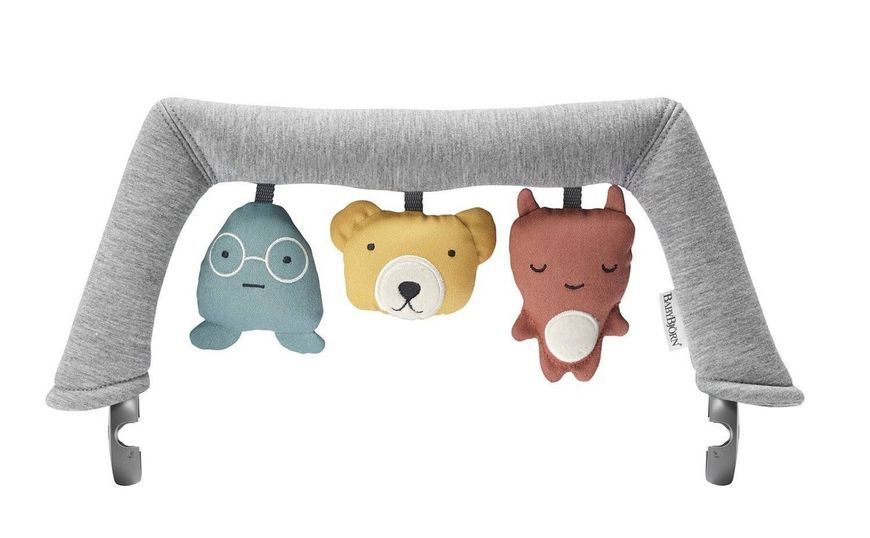 Шезлонг BabyBjorn Bliss 3D Jerse (rama Light Grey) + Toy Soft Friends 2326339226 фото